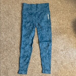 Gymshark Blue Patterned Leggings